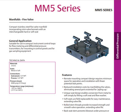 MM5 Series - 5 Valve DP Manifold